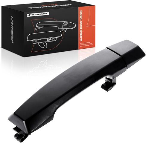 A-Premium Rear Driver or Passenger Side Exterior Door Handle with Cap Compatible with Nissan Titan 2004-2015/2017-2018, Titan XD 2016-2018, Primed Black, Replace# 82646-8S510 in Saudi Arabia