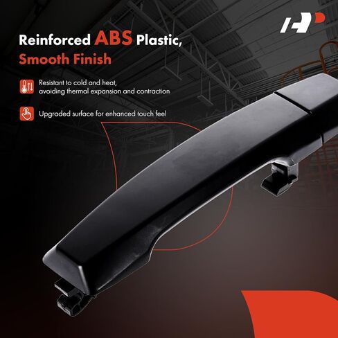 A-Premium Rear Driver or Passenger Side Exterior Door Handle with Cap Compatible with Nissan Titan 2004-2015/2017-2018, Titan XD 2016-2018, Primed Black, Replace# 82646-8S510 in Saudi Arabia