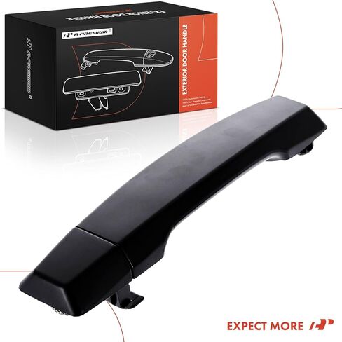 A-Premium Rear Driver or Passenger Side Exterior Door Handle with Cap Compatible with Nissan Titan 2004-2015/2017-2018, Titan XD 2016-2018, Primed Black, Replace# 82646-8S510 in Saudi Arabia