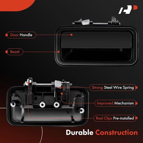 A-Premium Tailgate Handle Liftgate Latch Handle Compatible with Honda Passport 1998-2002 & Isuzu Amigo 1998-2000, Rodeo 1998-2004, Rodeo Sport 2001-2003, Black, Replace# 8-97137-977-1 in Saudi Arabia