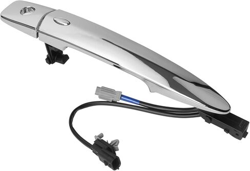 Exterior Chrome Door Handle | Front Left and Right Side | with Smart Entry Keyless | Compatible with 2011-2018 Nissan Leaf Maxima Murano Sentra | OE # 80646-9N00A 80640-9N00A in Kuwait
