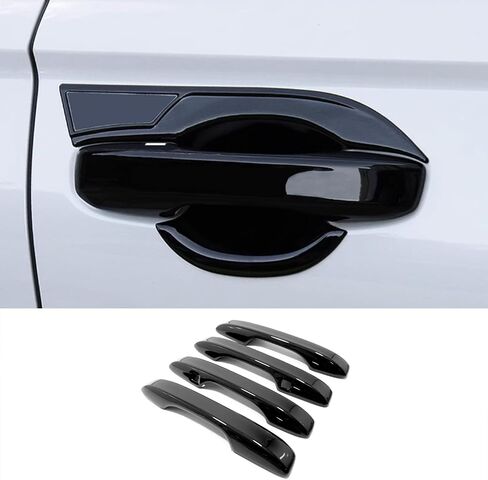 اكسسوارات السيارات صالح لهوندا CR-V CRV 2023 2024 2025 2026 غطاء مقبض الباب الكسوة مع الثقوب الذكية (أسود لامع) 4 قطعة ABS in Saudi Arabia