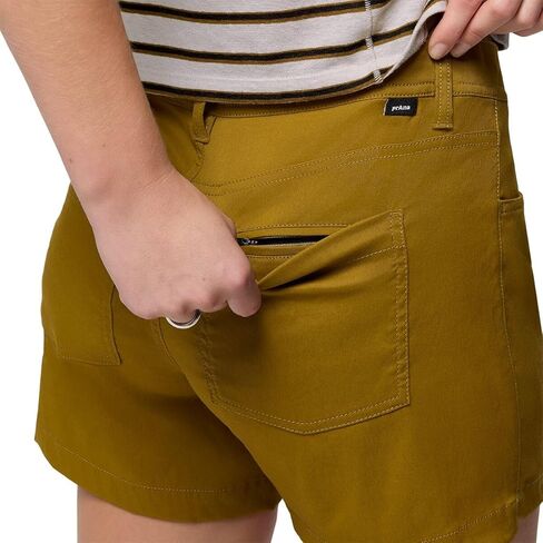 Prana Women's Stretch Zion Halle Short, Retro Olive, 6, Inseam: 5 in Saudi Arabia