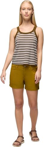 Prana Women's Stretch Zion Halle Short, Retro Olive, 6, Inseam: 5 in Saudi Arabia