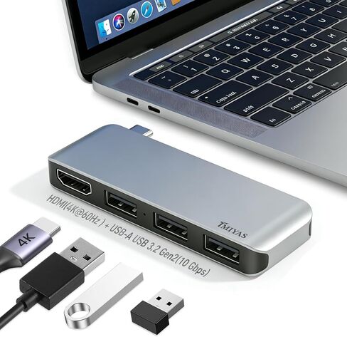 محول USB C إلى HDMI، محول USB من النوع C إلى HDMI Thunderbolt 3/4 متوافق مع MacBook Pro/Air، iPhone، iPad Pro، iMac، S23، XPS 17، Surface والمزيد (يجب أن يكون جهاز وضع DP Alt) in Kuwait