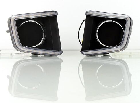 LED DRL Fog Lights Fit for 2014-2021 Toyota Tundra with Amber Sequential Turn Signal Driving Lights Front Bumper HeadLights Accessories in Saudi Arabia