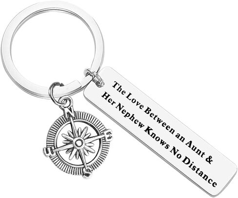 Aunt and Nephew Gifts Keychain The Love Between an Aunt and Her Nephew Knows No Distance Keychain Mothers Day Gifts Christmas Birthday Gifts for Aunt or Nephew in Saudi Arabia