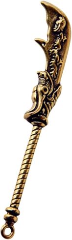 Charm Pendant Keychain Blade Knife Pendant Jewelry Making Chinese Blade Charm Pendant Jewelry Accessories Crafting Necklace Brass Material Suitable Fo in Kuwait