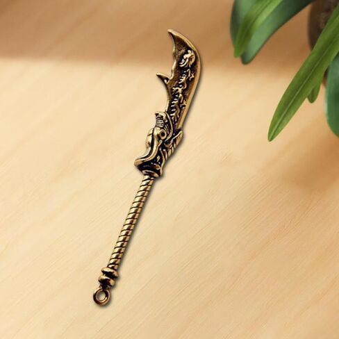 Charm Pendant Keychain Blade Knife Pendant Jewelry Making Chinese Blade Charm Pendant Jewelry Accessories Crafting Necklace Brass Material Suitable Fo in Kuwait