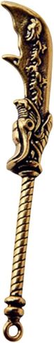 Charm Pendant Keychain Blade Knife Pendant Jewelry Making Chinese Blade Charm Pendant Jewelry Accessories Crafting Necklace Brass Material Suitable Fo in Kuwait