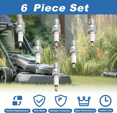 AUMEL 6 حزمة BPR5ES شرارة التوصيل ل98079-55846 GX160 GX120 GXV120 GXV160 الشعلة الشعلة F5TC F5RTC NGK 7734 BPR5ES، BPR5ES شرارة التوصيل لمحركات هوندا للدراجات النارية والمحركات الصغيرة الأخرى in Kuwait