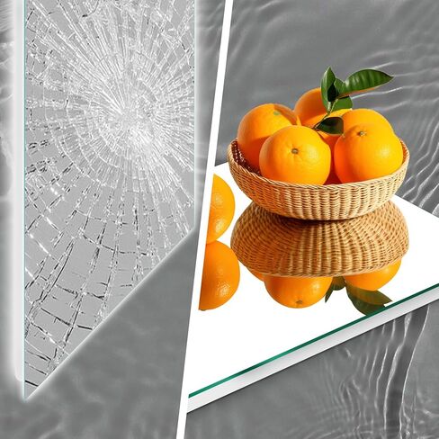 LED Bathroom Mirror with Lights, 36x28 Inch Frameless Backlit Mirror, Larger Anti-Fog Area, Dimmable Vanity Mirror with Memory Function, CRI95+, 3 Colors, UL Listed, Waterproof, Horizontal/Vertical in Kuwait