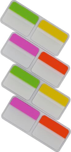 علامات تبويب سميكة للغاية، متنوعة ساطعة، 2 × 1.5 بوصة، علامات تبويب لاصقة، سهلة النشر، 24 علامة تبويب/لون، 96 صفحة إجماليًا in Kuwait