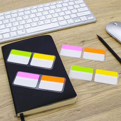 علامات تبويب سميكة للغاية، متنوعة ساطعة، 2 × 1.5 بوصة، علامات تبويب لاصقة، سهلة النشر، 24 علامة تبويب/لون، 96 صفحة إجماليًا in Kuwait