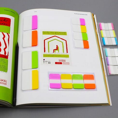 علامات تبويب سميكة للغاية، متنوعة ساطعة، 2 × 1.5 بوصة، علامات تبويب لاصقة، سهلة النشر، 24 علامة تبويب/لون، 96 صفحة إجماليًا in Kuwait