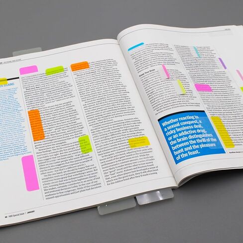 علامات تبويب سميكة للغاية، متنوعة ساطعة، 2 × 1.5 بوصة، علامات تبويب لاصقة، سهلة النشر، 24 علامة تبويب/لون، 96 صفحة إجماليًا in Kuwait