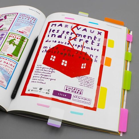 علامات تبويب سميكة للغاية، متنوعة ساطعة، 2 × 1.5 بوصة، علامات تبويب لاصقة، سهلة النشر، 24 علامة تبويب/لون، 96 صفحة إجماليًا in Kuwait