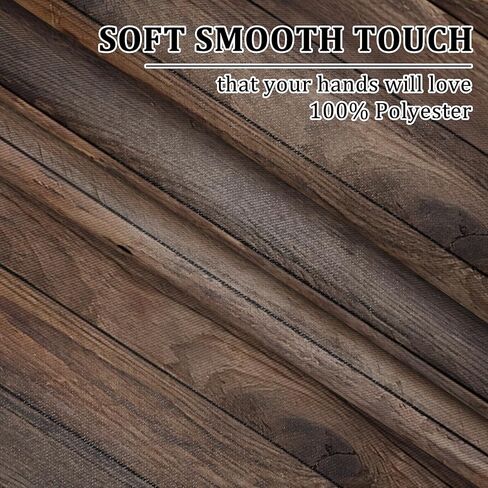 Renaiss 42 x 84 Inch Rustic Wood Blackout Curtains for Bedroom Vintage Brown Wooden Planks American Country Decorative Curtains Drapes Rod Pocket Farmhouse Retro Window Treatments Decor 2 Panels in Kuwait