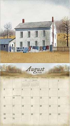 Legacy Publishing Group 2026 Wall Calendar 12-Month Schedule Organizer 12 x 13 Inch Paper With Brass Grommet The Road Home in Saudi Arabia
