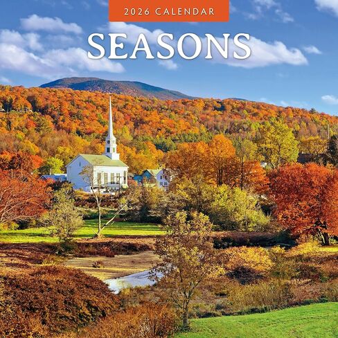 Red Robin 2026 Seasons Monthly Wall Calendar | 12" x 24" Open | Premium Thick & Sturdy Paper | Hangable 12 Month Calendar | Lined Notes & To Do Area | Vivid Images | Plastic Free in Saudi Arabia