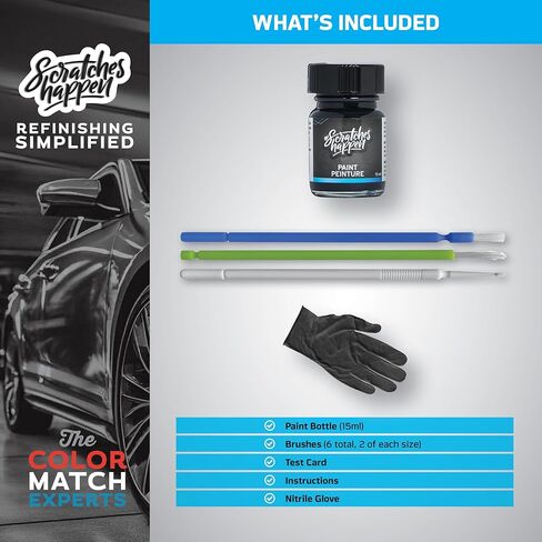 مجموعة طلاء ScratchesHappen Exact-Match Touch Up - أسود غير لامع (0582/MBL2) لسيارة Yamaha - طلاء فقط in Kuwait