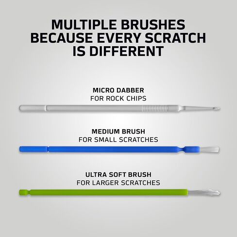 مجموعة طلاء ScratchesHappen Exact-Match Touch Up - أسود غير لامع (0582/MBL2) لسيارة Yamaha - طلاء فقط in Kuwait