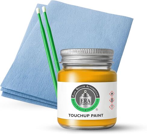 ERA Paints - PYV/KYV/QYV - Stinger Yellow for JEEP Exact OEM Color Match Automotive Touch Up Paint for Cars - Scratch & Chip Repair for Metal & Plastic - Essential Kit - Made in USA in Saudi Arabia