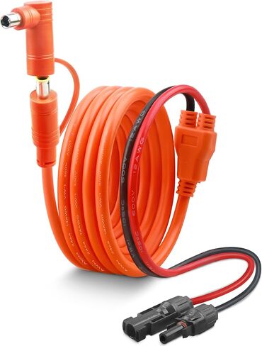 موصل شمسي 10FT إلى كابل محول DC 8 مم، 12AWG+14AWG نحاس معلب - DC7909/DC8020 كابل شحن لمحطة الطاقة المحمولة لوحة شمسية RV in Kuwait