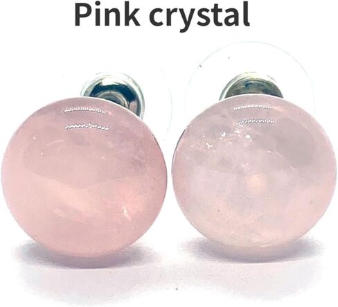 6 أزواج من أقراط الحجر الطبيعي حجر عين النمر اللازورد الأخضر افينتورين أقراط كريستالية مستديرة للشفاء أقراط كروية للنساء in Kuwait