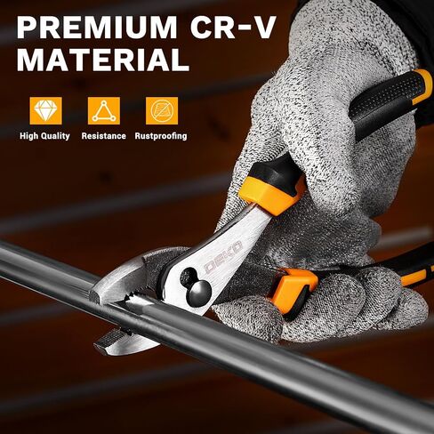 6PCS Pliers Set, 10" Water Pump Plier 8" Slip Joint/Linesman/Long Nose Plier 6" Diagonal 8" Adjustable Wrench | Premium CR-V Tools with Storage Bag for Home Repair, Workshop & DIY Professional Use in Kuwait