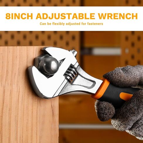 6PCS Pliers Set, 10" Water Pump Plier 8" Slip Joint/Linesman/Long Nose Plier 6" Diagonal 8" Adjustable Wrench | Premium CR-V Tools with Storage Bag for Home Repair, Workshop & DIY Professional Use in Kuwait