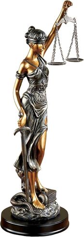 Touch of Class Themis Blind Justice Tabletop Statue Bronze in Saudi Arabia
