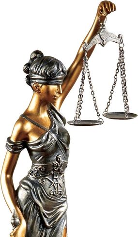 Touch of Class Themis Blind Justice Tabletop Statue Bronze in Saudi Arabia