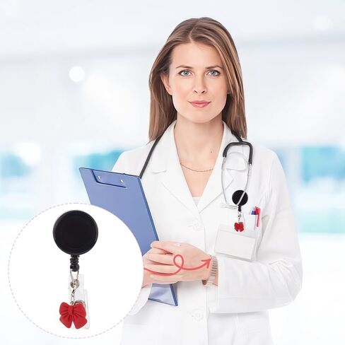 WEBEEDY 16 Pcs Colorful Bow Badge Reel Charms Cute Nurse Badge Holder Charm,Clip on Charm Jewelry with Lobster Clasp fot Nurse Doctor Healthcare Medical Christmas Thanksgiving Gifts in Saudi Arabia