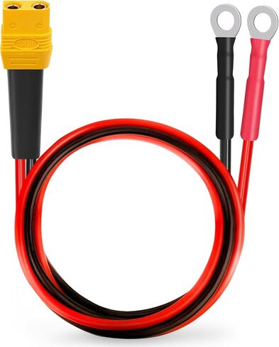 XT90 إلى O كابل طرفي حلقي 5FT 10AWG XT90H ذكر إلى O حلقة موصل كابل لبطارية ليبو RC FPV سباق الطائرة بدون طيار محطة الطاقة الشمسية in Kuwait