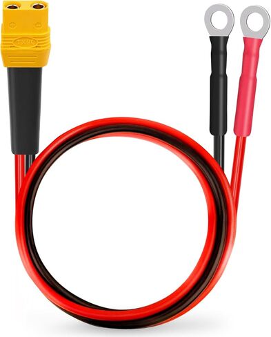 XT90 to O Ring Terminal Cable 5FT 10AWG XT90H Male to O Ring Connector Cable for RC Lipo Battery FPV Racing Drone Solar Power Station in Saudi Arabia