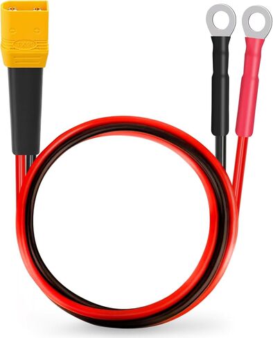 XT90 to O Ring Terminal Cable 5FT 10AWG XT90H Male to O Ring Connector Cable for RC Lipo Battery FPV Racing Drone Solar Power Station in Saudi Arabia