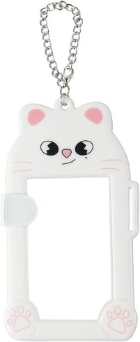 حامل بطاقات الصور الفوتوغرافية اللطيفة من SK-Z، حامل بطاقات بلاستيكية بأكمام بطاقات الصور الفوتوغرافية، حافظة واقية لبطاقات الصور الكرتونية للحيوانات لمحبي الضالة (أرنب) in Kuwait