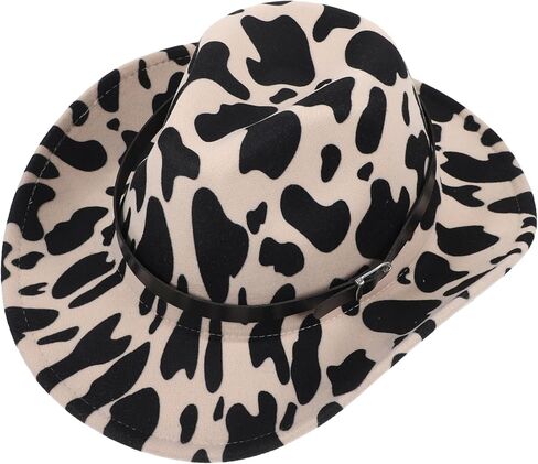 قبعة راعية البقر من VALICLUD، تصميم أنيق، قبعة غربية قابلة للتنفس للسفر في الهواء الطلق والتخييم والمشي لمسافات طويلة، ملحقات متعددة الاستخدامات للحفلات التنكرية والحفلات التنكرية المتعددة in Kuwait