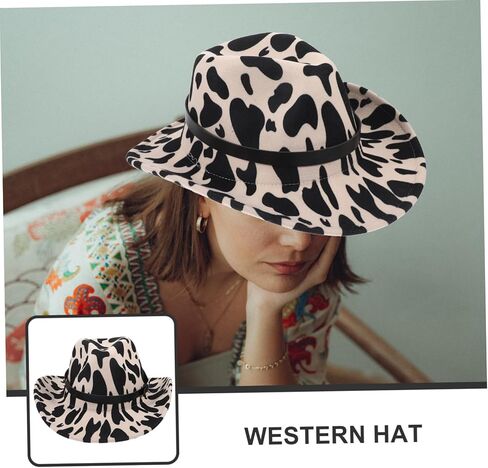 قبعة راعية البقر من VALICLUD، تصميم أنيق، قبعة غربية قابلة للتنفس للسفر في الهواء الطلق والتخييم والمشي لمسافات طويلة، ملحقات متعددة الاستخدامات للحفلات التنكرية والحفلات التنكرية المتعددة in Kuwait