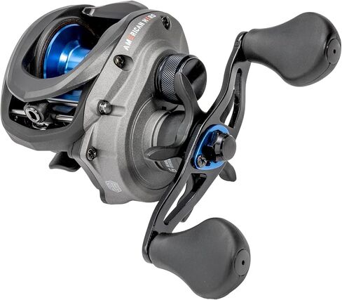 Lew’s American Hero Baitcast Fishing Reel, 4+1 Bearings, 7.5:1 Gear Ratio, Graphite Frame, Speed Gears, Magnetic Control System, Gray/Black/Blue in Saudi Arabia