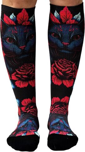 Crazy Compression Socks, Comfortable Support Socks for Recovery, Travel, Hiking, and Long-Hour Comfort w/Fun Designs in Saudi Arabia