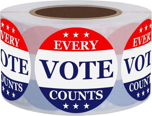 Muka 250 PCS 2" Dia Every Vote Counts Stickers in Kuwait