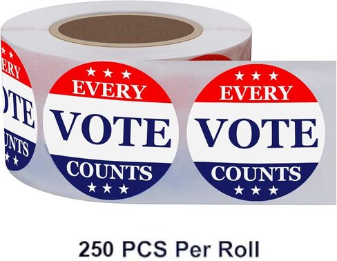 Muka 250 PCS 2" Dia Every Vote Counts Stickers in Saudi Arabia