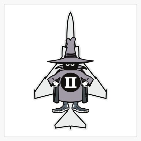 LAD Studio Spooky F-4 Phantom II Grey/Aircraft Silhouette - Clean Style Sticker Bumper Sticker Vinyl Decal 5"" in Kuwait