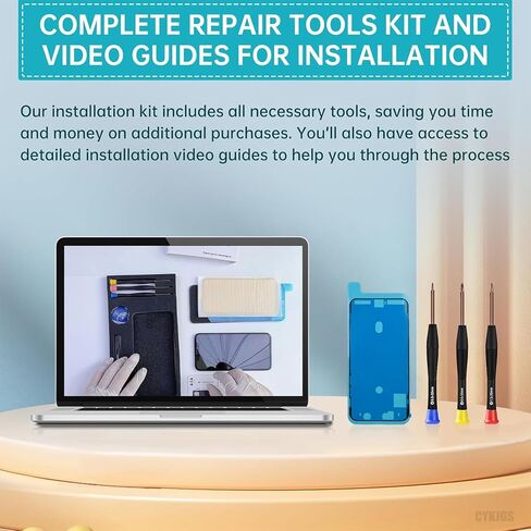 for iPhone 8 Plus Screen Replacement with Home Button Black Repair Kit 3D Touch LCD Display Digitizer Full Assembly Front Camera Ear Speaker Sensor Glass Fix Tool 8plus 5.5" A1864 A1897 A1898 in Kuwait