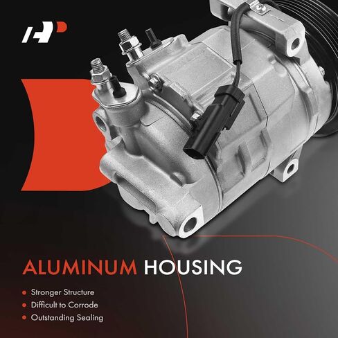 A-Premium Air Conditioner AC Compressor with Clutch Compatible with Jeep Grand Cherokee 2011-2021 & Chrysler 300 & Dodge Charger 2011-2013, Durango 2011-2015, Challenger - V8 Engine Only in Saudi Arabia