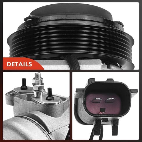 A-Premium Air Conditioner AC Compressor with Clutch Compatible with Jeep Grand Cherokee 2011-2021 & Chrysler 300 & Dodge Charger 2011-2013, Durango 2011-2015, Challenger - V8 Engine Only in Saudi Arabia