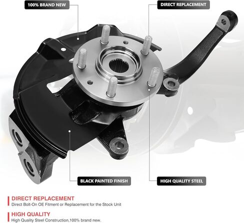 مجموعة المفصل المحملة من جانب الركاب الأمامي الأيمن من DNA MOTORING متوافقة مع Ford Fusion 2006-2012، Lincoln MKZ 2007-2012/Zephyr 2006، Mazda 6 2003-2008، Mercury Milan 2006-2011، OEM-KNCK-003-R in Saudi Arabia