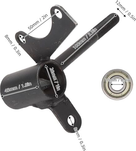 Front Wheel Steering Knuckle Spindle 10mm Shaft for Karts ATVs Quads Replacement Pair with Bearings and Cylinders in Saudi Arabia
